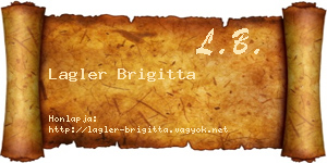 Lagler Brigitta névjegykártya